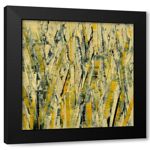 Birches III Black Modern Wood Framed Art Print by Gordon, Sharon