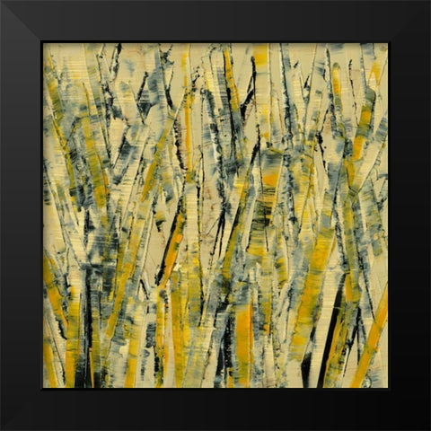 Birches III Black Modern Wood Framed Art Print by Gordon, Sharon