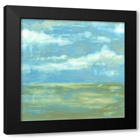 Cloud Striations I Black Modern Wood Framed Art Print with Double Matting by Goldberger, Jennifer