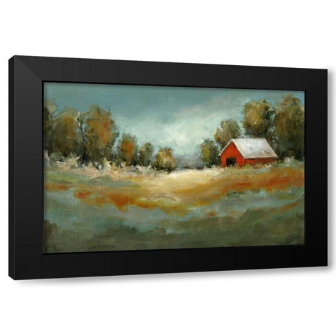 Waiting for the Rain Black Modern Wood Framed Art Print with Double Matting by Long, Christina