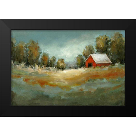 Waiting for the Rain Black Modern Wood Framed Art Print by Long, Christina