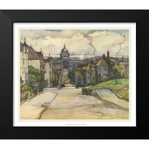 European Sketchbook I Black Modern Wood Framed Art Print by Abdy, Rowena Meeks
