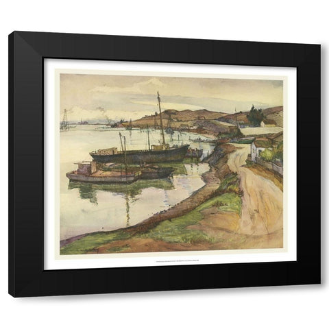 European Sketchbook II Black Modern Wood Framed Art Print with Double Matting by Abdy, Rowena Meeks