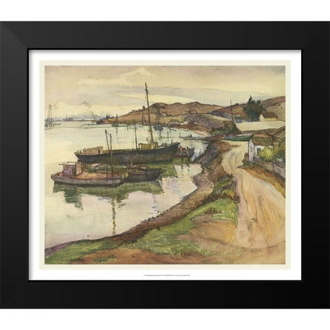 European Sketchbook II Black Modern Wood Framed Art Print by Abdy, Rowena Meeks