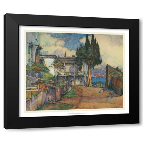 European Sketchbook III Black Modern Wood Framed Art Print by Abdy, Rowena Meeks