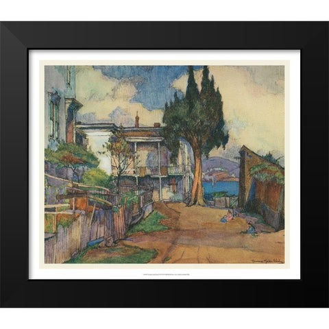 European Sketchbook III Black Modern Wood Framed Art Print by Abdy, Rowena Meeks