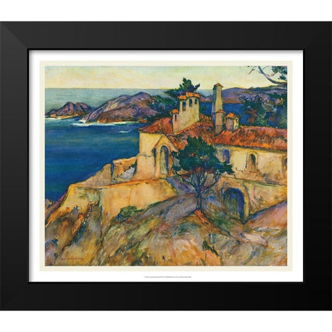 European Sketchbook IV Black Modern Wood Framed Art Print by Abdy, Rowena Meeks