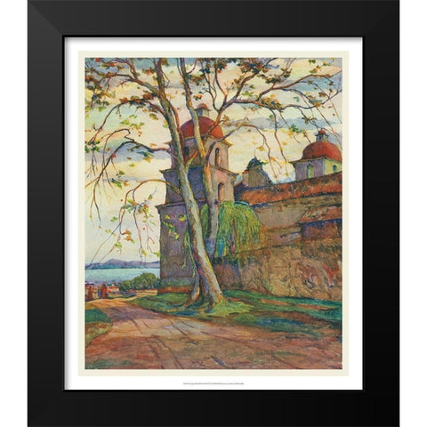 European Sketchbook VII Black Modern Wood Framed Art Print by Abdy, Rowena Meeks