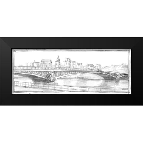 Pont Mirabeau  Black Modern Wood Framed Art Print by Harper, Ethan
