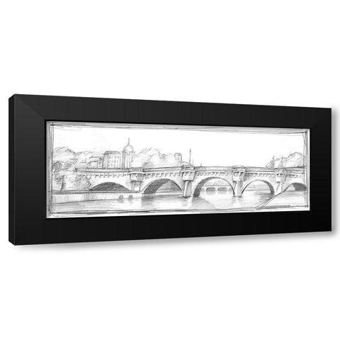 Pont Neuf  Black Modern Wood Framed Art Print with Double Matting by Harper, Ethan