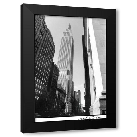 Empire State Building II Black Modern Wood Framed Art Print with Double Matting by DeNardo, Laura