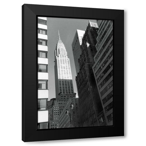 Chrysler Building Black Modern Wood Framed Art Print with Double Matting by DeNardo, Laura