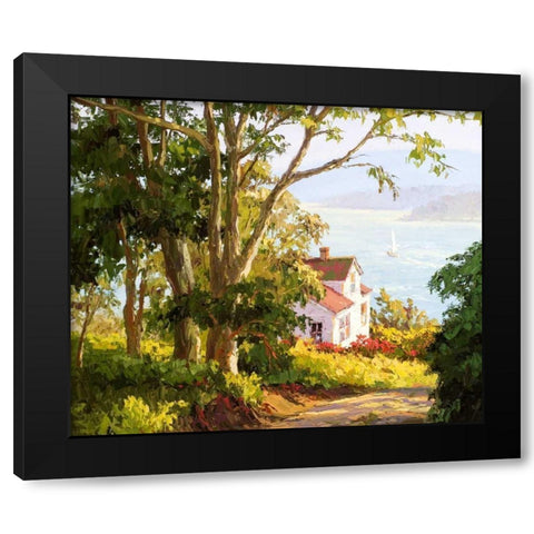 Bayside Digs Black Modern Wood Framed Art Print by Dertner, Erin