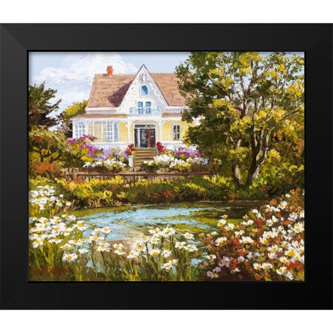 Overlooking the Pond Black Modern Wood Framed Art Print by Dertner, Erin