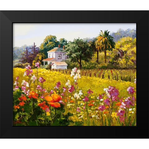 Symphony of Spring Black Modern Wood Framed Art Print by Dertner, Erin