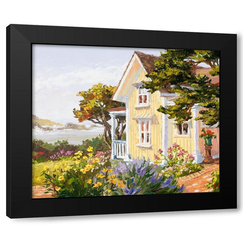 Victorian Seaside Haven Black Modern Wood Framed Art Print by Dertner, Erin