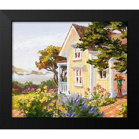 Victorian Seaside Haven Black Modern Wood Framed Art Print by Dertner, Erin