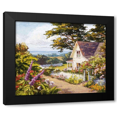 Tranquility Defined Black Modern Wood Framed Art Print by Dertner, Erin