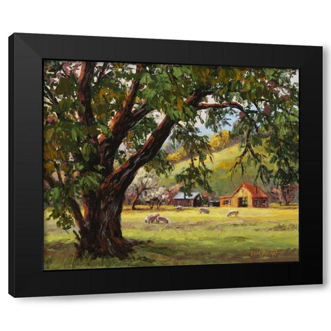 Quiet Meadow Black Modern Wood Framed Art Print with Double Matting by Dertner, Erin