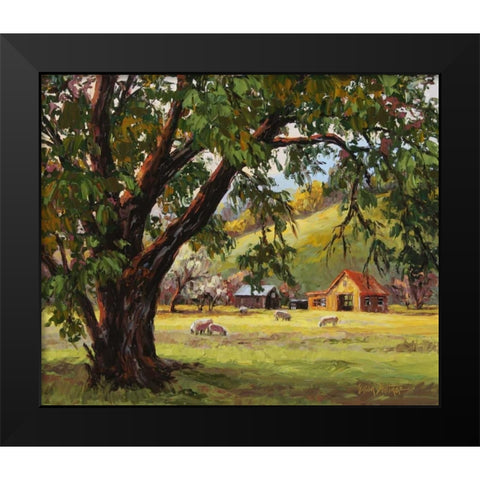 Quiet Meadow Black Modern Wood Framed Art Print by Dertner, Erin