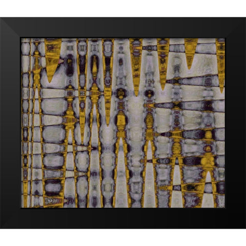 Ochre and Plum I Black Modern Wood Framed Art Print by Mountain, Ricki