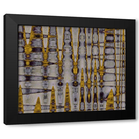 Ochre and Plum II Black Modern Wood Framed Art Print by Mountain, Ricki