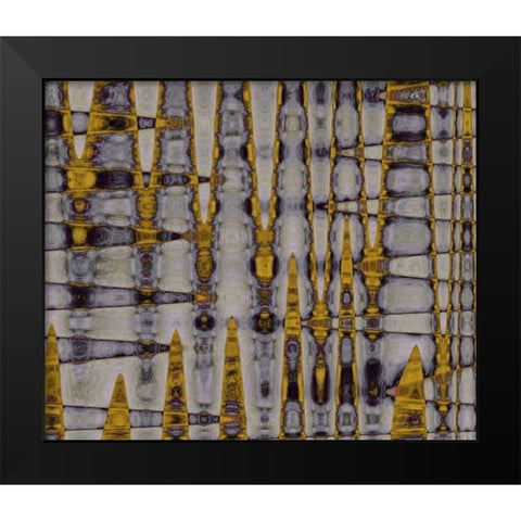 Ochre and Plum II Black Modern Wood Framed Art Print by Mountain, Ricki