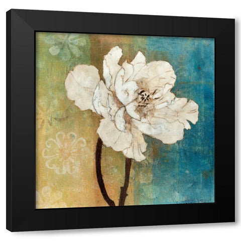 Full Bloom I Black Modern Wood Framed Art Print by Green-Aldridge, W.