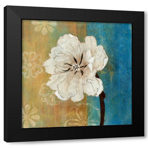 Full Bloom II Black Modern Wood Framed Art Print with Double Matting by Green-Aldridge, W.