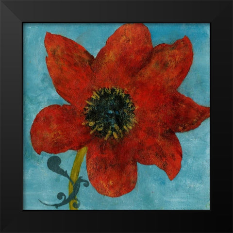 Summer Bloom I Black Modern Wood Framed Art Print by Green-Aldridge, W.