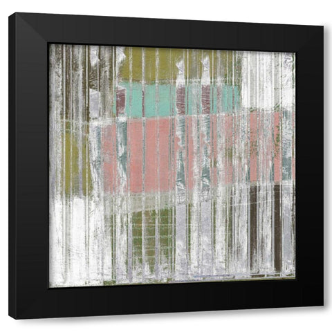 Linear Mix II Black Modern Wood Framed Art Print by Goldberger, Jennifer