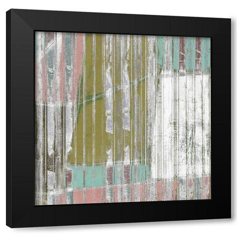 Linear Mix IV Black Modern Wood Framed Art Print with Double Matting by Goldberger, Jennifer