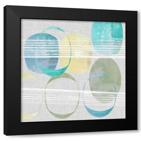 Stone Pattern I Black Modern Wood Framed Art Print by Goldberger, Jennifer