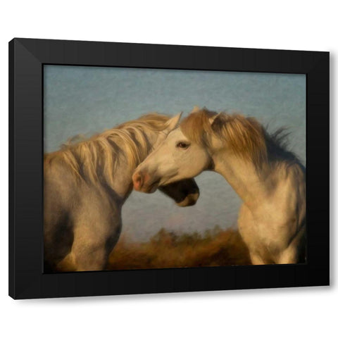 French Affair Black Modern Wood Framed Art Print by PHBurchett