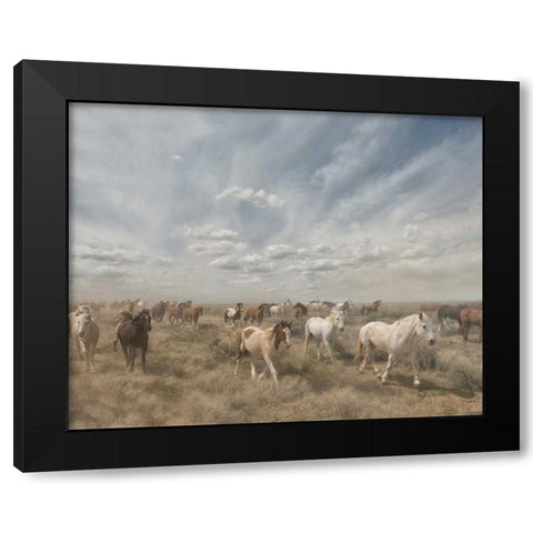 Big Sky Black Modern Wood Framed Art Print by PHBurchett