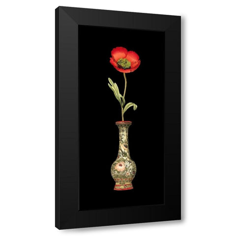 Poppy Magic I Black Modern Wood Framed Art Print by Vision Studio