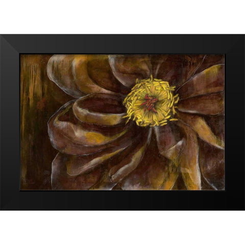 Floral Illusion II Black Modern Wood Framed Art Print by Goldberger, Jennifer