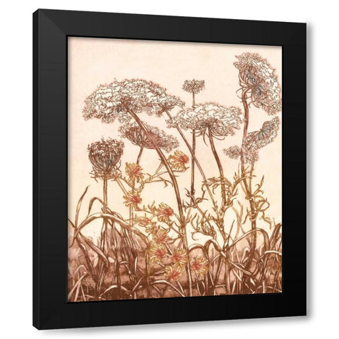 Field of Lace II Black Modern Wood Framed Art Print by Dauman, B.
