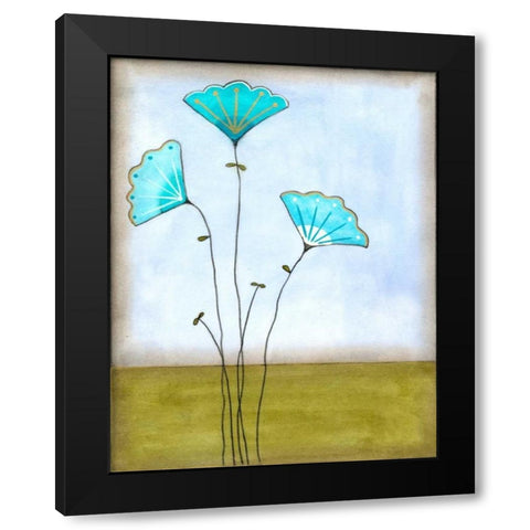 Minnas Garden I Black Modern Wood Framed Art Print with Double Matting by Vess, June Erica