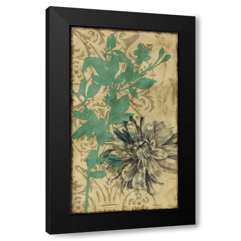 Tandem Blooms I Black Modern Wood Framed Art Print with Double Matting by Goldberger, Jennifer