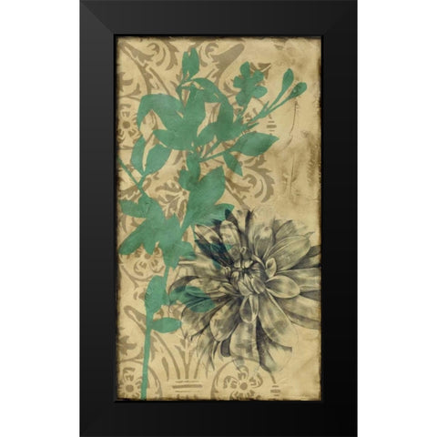 Tandem Blooms I Black Modern Wood Framed Art Print by Goldberger, Jennifer
