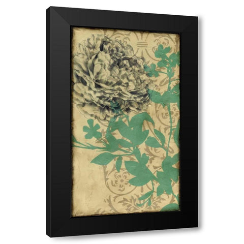 Tandem Blooms II Black Modern Wood Framed Art Print with Double Matting by Goldberger, Jennifer