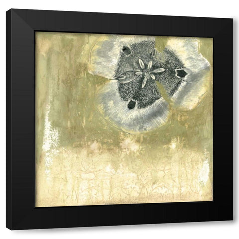 Celadon in Bloom I Black Modern Wood Framed Art Print by Goldberger, Jennifer