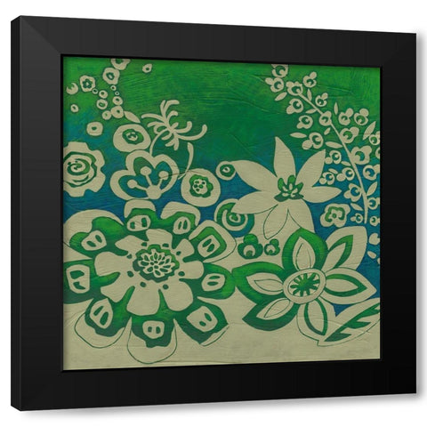 Kyoto Garden II Black Modern Wood Framed Art Print with Double Matting by Zarris, Chariklia