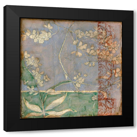 Garden Whimsy IV Black Modern Wood Framed Art Print by Goldberger, Jennifer