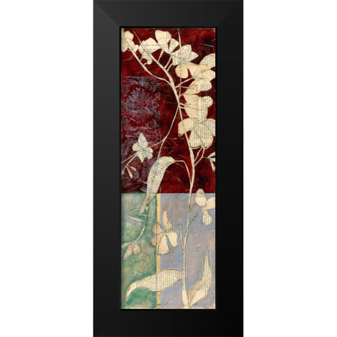 Garden Whimsy V Black Modern Wood Framed Art Print by Goldberger, Jennifer