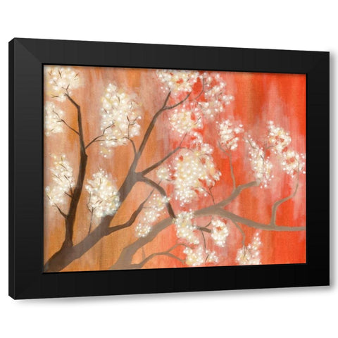 Mandarin Mist I Black Modern Wood Framed Art Print by Lam, Vanna