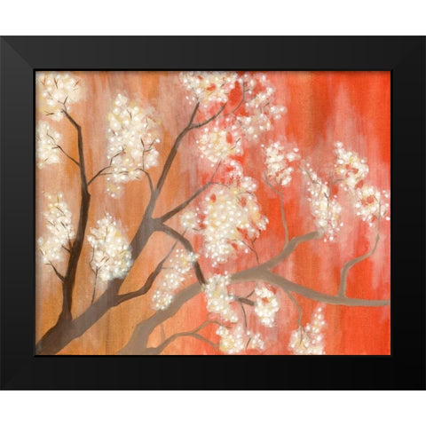 Mandarin Mist I Black Modern Wood Framed Art Print by Lam, Vanna