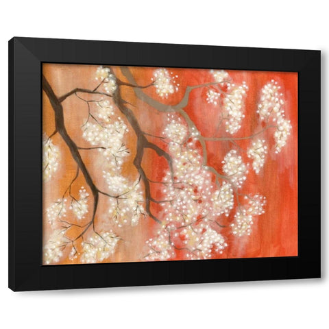 Mandarin Mist II Black Modern Wood Framed Art Print by Lam, Vanna