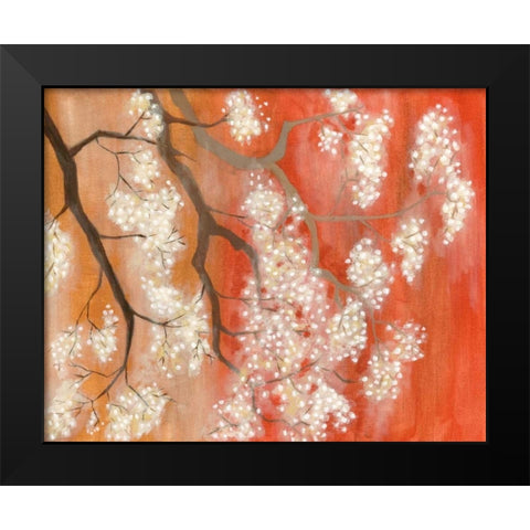 Mandarin Mist II Black Modern Wood Framed Art Print by Lam, Vanna